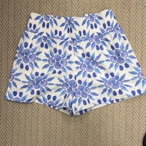 Hill House Floral Blue and White Women's Shorts